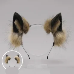 Fox Clip Cat Ears Headband Wolf Paws Cosplay Costume Carnival Fancy Party Costume Accessories