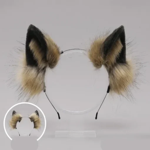 Fox Clip Cat Ears Headband Wolf Paws Cosplay Costume Carnival Fancy Party Costume Accessories