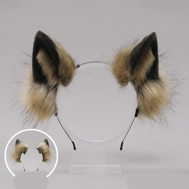 Fox Clip Cat Ears Headband Wolf Paws Cosplay Costume Carnival Fancy Party Costume Accessories