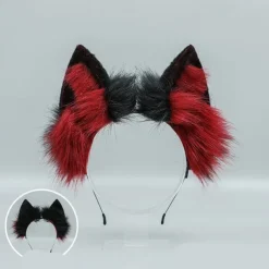 Fox Clip Cat Ears Headband Wolf Paws Cosplay Costume Carnival Fancy Party Costume Accessories