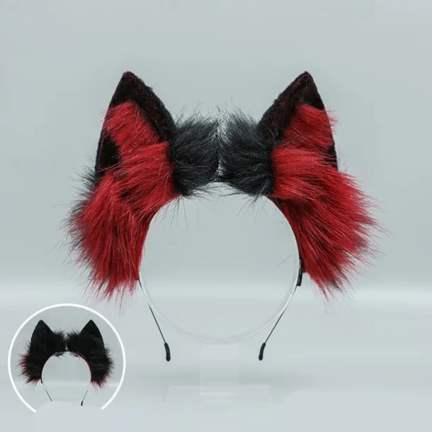 Fox Clip Cat Ears Headband Wolf Paws Cosplay Costume Carnival Fancy Party Costume Accessories