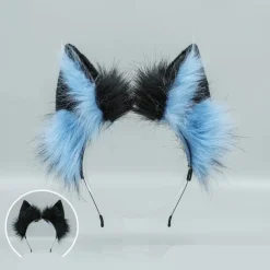 Fox Clip Cat Ears Headband Wolf Paws Cosplay Costume Carnival Fancy Party Costume Accessories