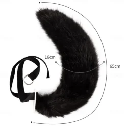 Fox Tail Clip Cat Ears Wolf Paws Gloves Cosplay Costume Carnival Fancy Party Costume Accessories