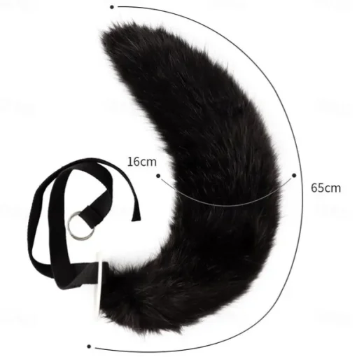 Fox Tail Clip Cat Ears Wolf Paws Gloves Cosplay Costume Carnival Fancy Party Costume Accessories