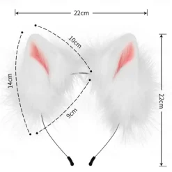 Fox Tail Clip Cat Ears Wolf Paws Gloves Cosplay Costume Carnival Fancy Party Costume Accessories
