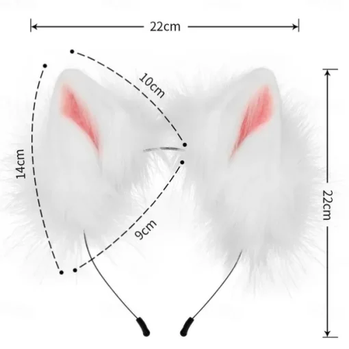 Fox Tail Clip Cat Ears Wolf Paws Gloves Cosplay Costume Carnival Fancy Party Costume Accessories