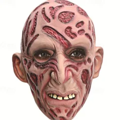 Freddy Krueger Halloween Mask Halloween Props Halloween Horror Scary Costume Adults' Men's Halloween Carnival Easy Halloween Costumes Dress Up