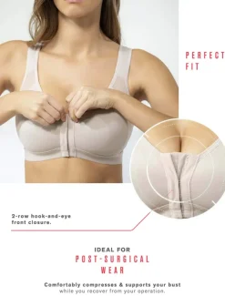 Front Closure Full Coverage Back Support Posture Corrector Bras for Women Home Outfits