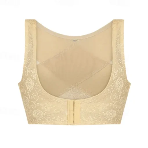 Front Closure Posture Corrector Lingerie Underwear Dirndl Undershirt Bra - Supportive Wide-Strap Lingerie Top for Oktoberfest & Bavarian Dresses