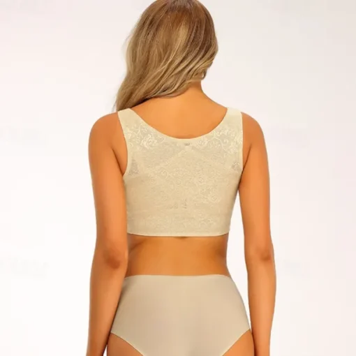 Front Closure Posture Corrector Lingerie Underwear Dirndl Undershirt Bra - Supportive Wide-Strap Lingerie Top for Oktoberfest & Bavarian Dresses