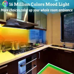 49.2ft LED RGB Light Strips 3x5m 5050 SMD 450 Leds Waterproof 10mm Fexible Strip Light Tape Color Changing with 44key IR Remote Controller Kit DC 12V