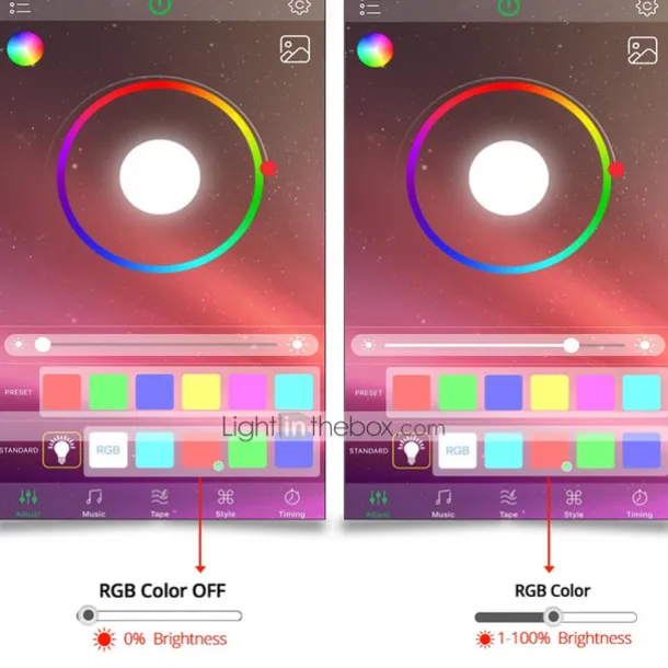 32.8ft 10m COB Bluetooth LED Smart Strip Lights Christmas Decor Music Sync RGB APP Color Changing for Bedroom Home TV Back Light DIY Décor