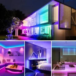 32.8ft 10m COB Bluetooth LED Smart Strip Lights Christmas Decor Music Sync RGB APP Color Changing for Bedroom Home TV Back Light DIY Décor