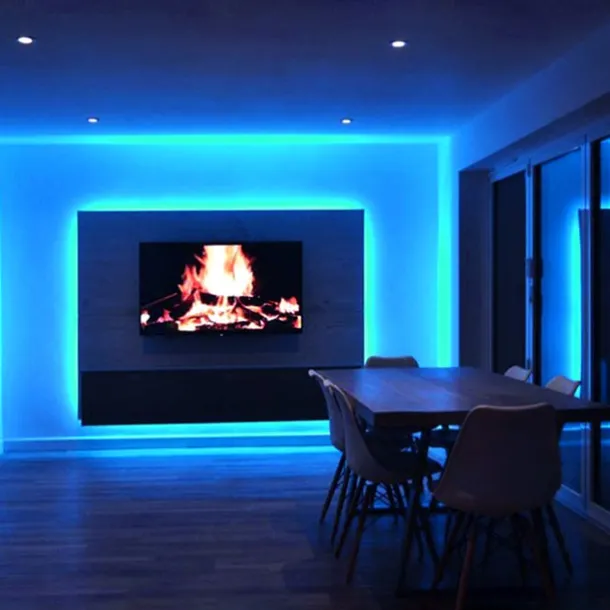 32.8ft 10m COB Bluetooth LED Smart Strip Lights Christmas Decor Music Sync RGB APP Color Changing for Bedroom Home TV Back Light DIY Décor