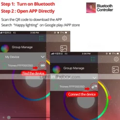 32.8ft 10m COB Bluetooth LED Smart Strip Lights Christmas Decor Music Sync RGB APP Color Changing for Bedroom Home TV Back Light DIY Décor