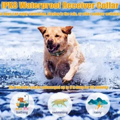 2000FT Remote Control Dog Training Collar Electric Shock Vibration Beeps Mode 16 Level Keypad Lock IPX8 Waterproof Rechargeable