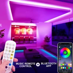 10ft/20ft Waterproof Neon Light Strip, Addressable RGB Rainbow Pixel Light with 2.4G APP Control Bar Synchronize Music Control to DIY LED Neon Sign Art Wall Decoration Lighting Including Power WS2811