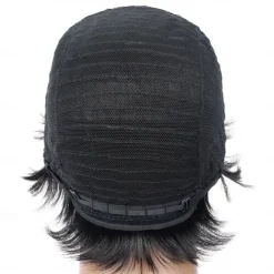 Full mechanism Brazilian hair real person wig head cover 150% density natural color small curly hair cover