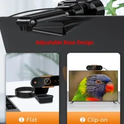 Full 1080P Autofocus HD Webcam Web USB Camera Microphone for PC Desktop Laptop