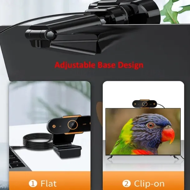 Full 1080P Autofocus HD Webcam Web USB Camera Microphone for PC Desktop Laptop