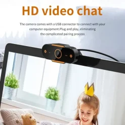 Full 1080P Autofocus HD Webcam Web USB Camera Microphone for PC Desktop Laptop