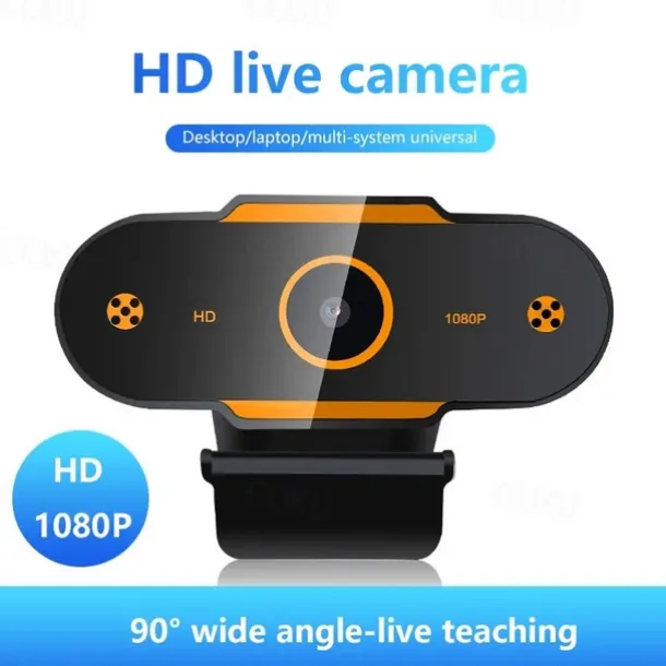 Full 1080P Autofocus HD Webcam Web USB Camera Microphone for PC Desktop Laptop