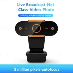 Full 1080P Autofocus HD Webcam Web USB Camera Microphone for PC Desktop Laptop