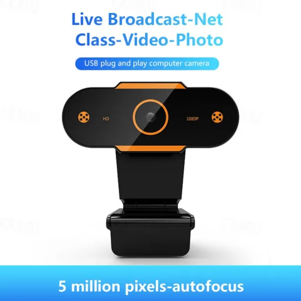 Full 1080P Autofocus HD Webcam Web USB Camera Microphone for PC Desktop Laptop