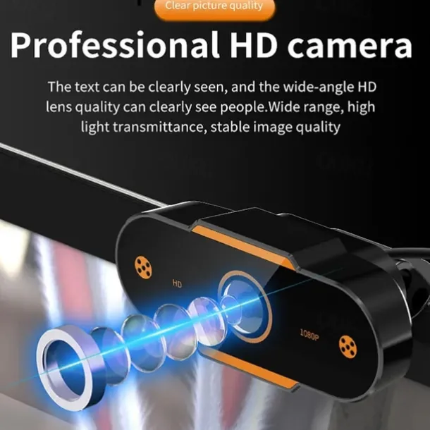 Full 1080P Autofocus HD Webcam Web USB Camera Microphone for PC Desktop Laptop