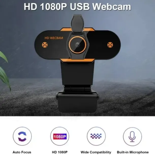 Full 1080P Autofocus HD Webcam Web USB Camera Microphone for PC Desktop Laptop