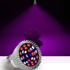 Full Spectrum LED Grow Light E27/GU10/E14 Bulb - UV Black Light & IR 28 LEDs for Greenhouse & Plant Growing Set of 4/6