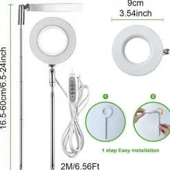 Full Spectrum Plant Growth Light Fill Light Retractable White Warm 2-color Switchable Dimming Automatic Timer
