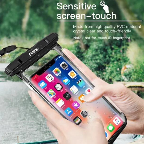 Full View Waterproof Case for Phone Underwater Snow Rainforest Transparent Dry Bag Swimming Pouch Big Mobile Phone Covers