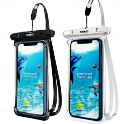 Full View Waterproof Case for Phone Underwater Snow Rainforest Transparent Dry Bag Swimming Pouch Big Mobile Phone Covers