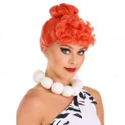 Fun Costumes Women's Deluxe Wilma Flintstone Wig Standard Halloween Cosplay Party Wigs