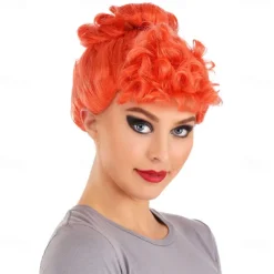 Fun Costumes Women's Deluxe Wilma Flintstone Wig Standard Halloween Cosplay Party Wigs