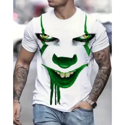 Funny Art the Clown T-shirt Print Funny Street Style For Men's Adults' 3D Print