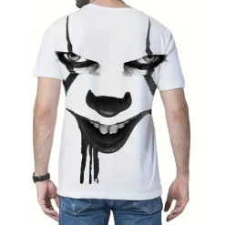Funny Art the Clown T-shirt Print Funny Street Style For Men's Adults' 3D Print
