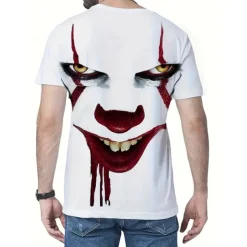 Funny Art the Clown T-shirt Print Funny Street Style For Men's Adults' 3D Print