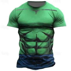 Funny Muscle T-shirt Print 3D Funny For Men's Adults' Carnival Masquerade 3D Print Street Casual Daily