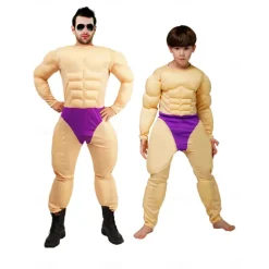 Funny Muscular Man Halloween Cosplay Costume Funny Costumes Carnival Costume Cosplay Kid's Adults' Men's Women's Boys' Carnival Masquerade Mardi Gras Performance Party Halloween Easy Halloween