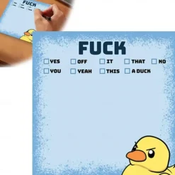 Funny Sassy Duck Sticky Notes, Funny Sticky Notes, Funny Work Stickers for Adults, Funny Stationery Note Pads, for Coworkers Friends, Office Supplies