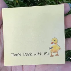 Funny Sassy Duck Sticky Notes, Funny Sticky Notes, Funny Work Stickers for Adults, Funny Stationery Note Pads, for Coworkers Friends, Office Supplies