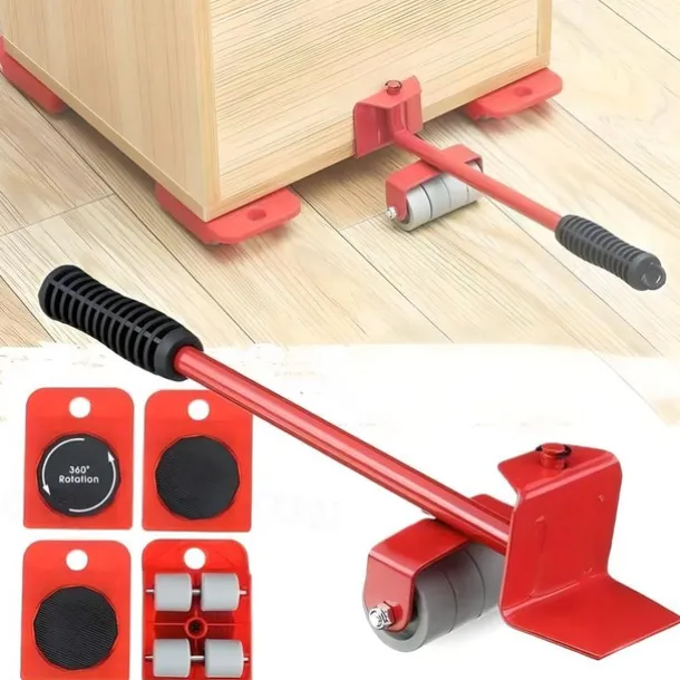 Furniture Lift Mover Tool Set - Furniture Movers with Wheels Heavy Furniture Moving Sliders Appliance Rollers Heavy Duty Furniture Lifter and Sliders Kit - Furniture Movers Sliders Appliance Movers
