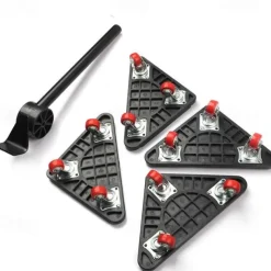 Furniture Mover with Wheels & Lifter Set 360 Swivel Casters 880lbs Capacity Furniture Dolly for Moving Heavy Furniture Refrigerator Sofa Cabinet