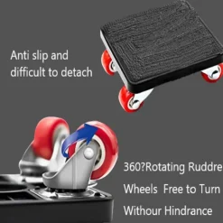 Furniture Mover with Wheels & Lifter Set 360 Swivel Casters 880lbs Capacity Furniture Dolly for Moving Heavy Furniture Refrigerator Sofa Cabinet