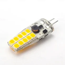 G4 Bi-Pin Base LED Light Bulbs 5W T3 JC Halogen Lamp Equivalent 30W AC/DC 12V 24V Dimmable LED Lights White Warm White for Chandelier Under Cabinet Lighting 10Pcs