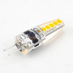 G4 Bi-Pin LED Light Bulbs 3W AC/DC 12-24V, Dimmable for Landscape, Under Cabinet, & Chandelier Lighting 10pcs