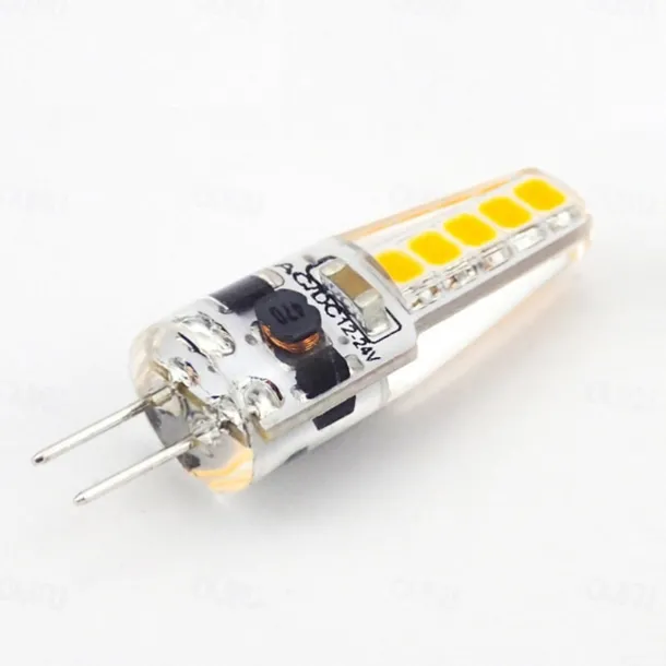 G4 Bi-Pin LED Light Bulbs 3W AC/DC 12-24V, Dimmable for Landscape, Under Cabinet, & Chandelier Lighting 10pcs