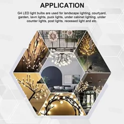 G4 Bi-pin LED Light Bulbs 3W Equivalent to 30 Watt Light Bulb AC DC 12V-24V 3000K Warm White/6000K White or Under Cabinet Light Ceiling Lights RV Boats Outdoor Landscape Lighting
